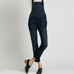 Free People Denim Overalls